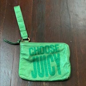 Leather Juicy Wristlet
